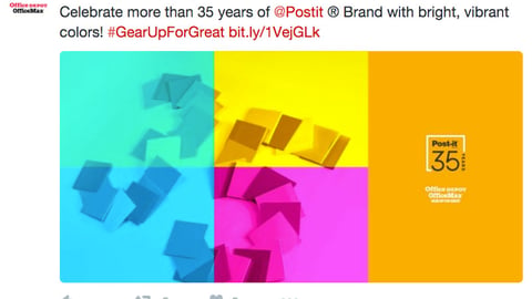 Office Depot Post-It Twitter Update